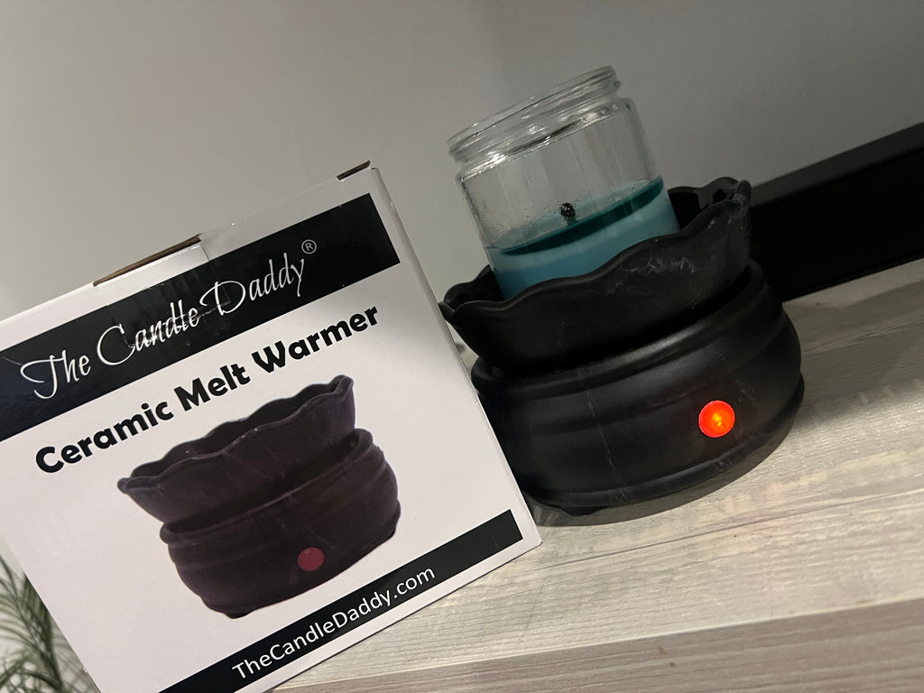 Electric Ceramic Wax Melt and Candle Warmer - Round Marble