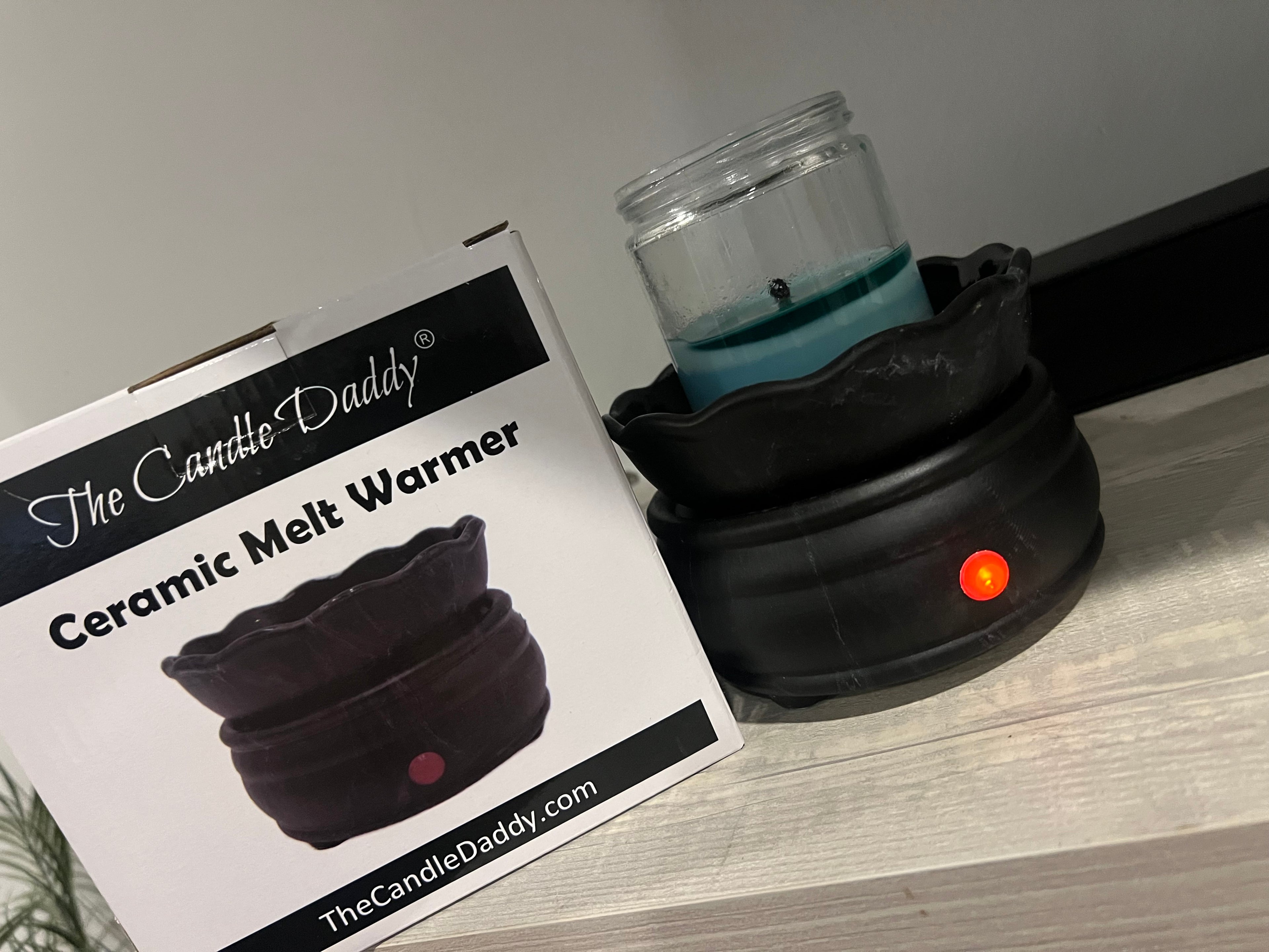 Electric Ceramic Wax Melt and Candle Warmer - Round Marble